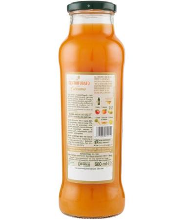  Italian Gourmet E.R. Yoga il Centrifugato con Turmeric Fruit Concentrate with Turmeric Orange Papaya and Carrot Fruit Juice without Added Sugar 680 ml Glass Bottle + Polpa di Pomodoro Italian Gourmet Polpa - Buy Online on GoSupps.com