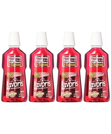 Lavoris Original Cinnamon Mouthwash Red 15 oz Bottles - 4 Pack | 443 ml - Buy Online on GoSupps.com