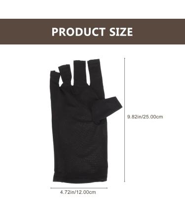 FOMIYES UV Gloves - 2 Pairs Nail Protection Gloves for Manicure | Shield Hands from UV Damage - International Shipping Available - Buy Online on GoSupps.com