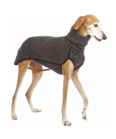 Autumn and winter warm greyhound Labrador Shepherd Great Dog Clothing turtlovers sweater stretch fleece dog sweater vest pet jacket coat suits dark gray dark gray 2xl