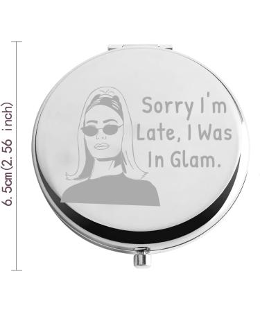 Zuo Bao RHONY Inspired Makeup Mirror - Glam Compact Mirror Gift for Mother/Girlfriend - Buy Online on GoSupps.com