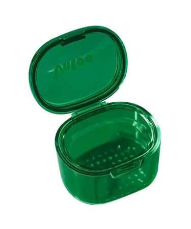 Coheali collecting container Prostheses bathing case Beautable braces holding box prosthetic storage case reusable braces case (green) holder