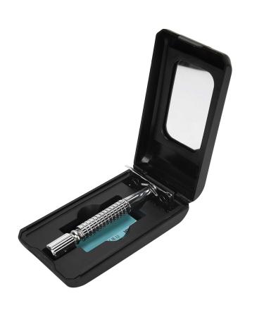 Double Edge Razor with Long Stainless Steel Handle - Nostalgic Shaver for Salon & Home Use | International Shipping Available - Buy Online on GoSupps.com