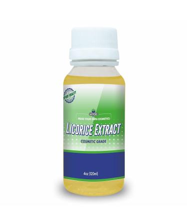 Licorice Extract (120 ml / 4 fl oz) - Cosmetic Grade for Serums Creams Lotions Toners & DIY Skincare Formulations