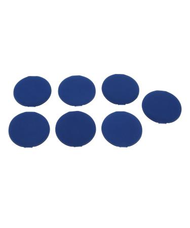 Verdant Touch Powder Pufffor Makeup Powder Puff Makeup Tool Set 7 Pieces Dark Blue for Loose Face Powder Makeup Setting Powder Puffs