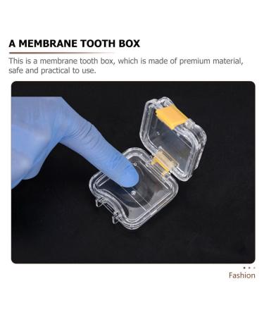 EXCEART 5pcs Membrane Tooth Boxes - Transparent Denture Storage Boxes with Latch - Buy Online on GoSupps.com