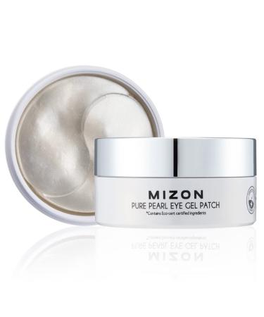 MIZON Pure Pearl Eye Gel Patch Masks, Eye Treatment Mask Reduces Wrinkles and Puffiness, Dark Circles treatment, Hydrogel Eye Patches