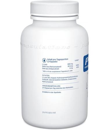 Buy Pure Encapsulations L-Lysine Plus Capsules - High-Quality Immune Support | International Shipping Available - Buy Online on GoSupps.com