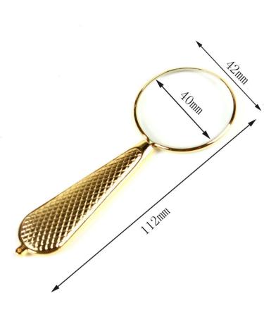 Mini Vintage Handheld Magnifier Metal Frame HD Optical Glass Lens Made in China - Buy Online on GoSupps.com