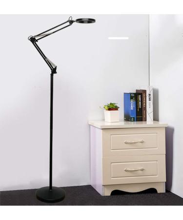 Magnifier LED Magnifying Lamp 8X Floor Lamp Magnifier Lamp High-Definition Optical Glass Rotation Adjustable Angle for Reading Beauty Crafts Jewelry Observation Black - Buy Online on GoSupps.com