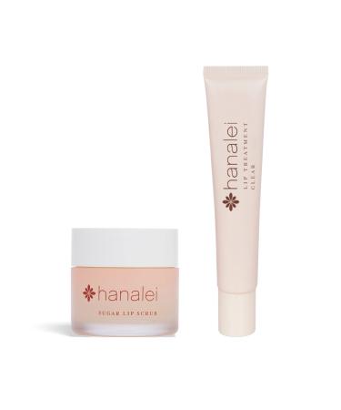 Hanalei Sugar Lip Scrub and Lip Treatment (Clear) Bundle Made with Raw Cane Sugar and Real Hawaiian Kukui Nut Oil (Cruelty free Paraben free) - Buy Online on GoSupps.com