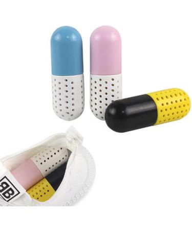 SOLUSTRE 1pc Shoe Deodorizer Balls Odor Eliminator Shoes Deodorant Capsules Agent Desiccant Yellow - Buy Online on GoSupps.com