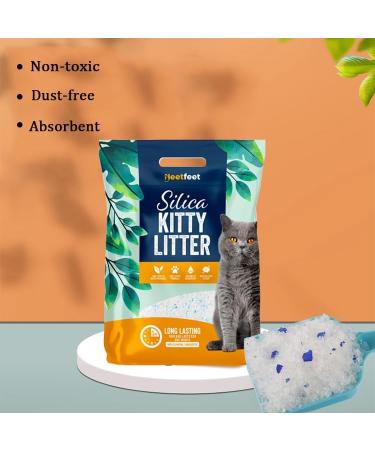 Natural Silica Cat Litter Crystals 7.6L - Ultra Absorbent & Odour Control | Dust-Free, Hygienic & Biodegradable | 2-Month Supply - Buy Online on GoSupps.com