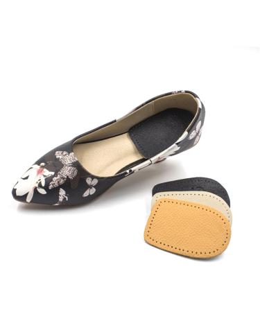 FOMIYES 2 Pair Invisible Insole Lift Height Insoles Shoe Height Insoles Heel Lift Inserts Sole Insoles Shoe Inserts Heightening Insole Inner Height Increasing Shoes Sports Men and Women Yellow 8.8x6cm