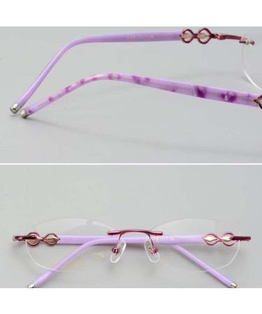 Efarma Glasses Replacement Legs & Accessories - Purple Iron Arms Nose Bridge & Repair Parts for Borderless Glasses - Buy Online on GoSupps.com