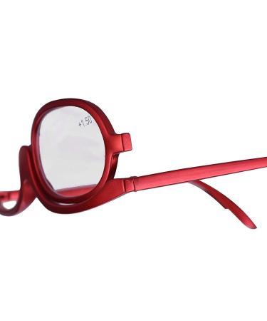 Single Lens Rotating Makeup Glasses for Ladies - 150+ Red | Essential Tool for Precise Eye Makeup Application - Buy Online on GoSupps.com