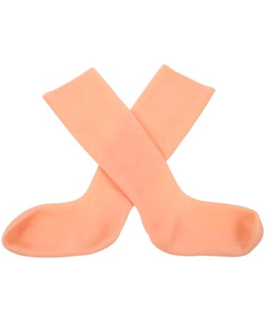 FOMIYES 1 Pair Moisturizing Socks Long Silicone Socks Overnight SPA Sock Soft Gel Socks Foot Covers Knee High Cracked Heel Dry Feet Treatment Socks
