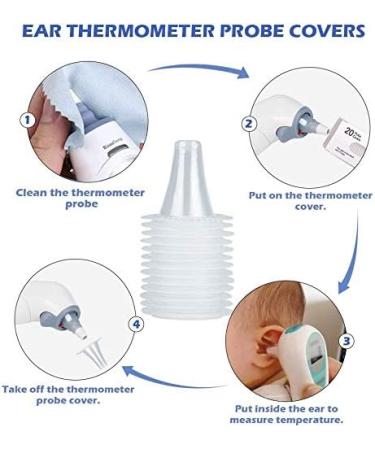 200 Brown Fever Thermometer Protective Caps Universal Ear Thermometer Replacement for All Models - Buy Online on GoSupps.com