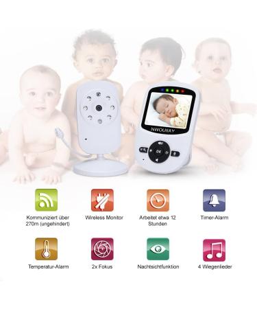 NWOUIIAY Baby Phone Monitor - 2.4GHz HD Camera with Night Vision & Intercom | Best International Shipping - Buy Online on GoSupps.com