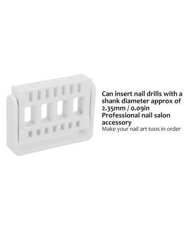 Professional Nail Drill Display Organizer - Durable Space-Saving Holder for Nail Studios & Home Use (White) - Buy Online on GoSupps.com