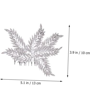 Beaupretty Comb bridal comb bridal headpieces for wedding leaves hair comb winter wedding decor Snowflake women hair Bridal Hair rhinestone floral hair clip bride Hair up crystal Wedding - Buy Online on GoSupps.com