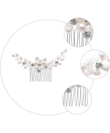FRCOLOR Rhinestone Bridal Comb Bride Headpieces for Wedding Hair Teasing Comb Floral Headpiece Bridal Hair Combs Wedding Hair Clip Rhinestone Headpiece Honey Brows Accessories Crystal Abs - Buy Online on GoSupps.com