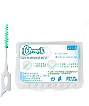 European cleanpik silicone gingival massage brushing teeth cleaning brush elastic massage tooth gap brush 40 - Buy Online on GoSupps.com