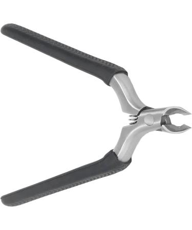 Cuticle Puller Dead Skin Remover Ergonomic Non-Slip Handle Stainless Steel Inline Spring Nail Clipper for Home Nail (Black) - Buy Online on GoSupps.com
