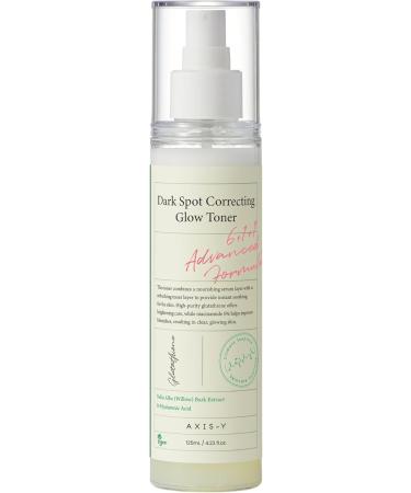 AXIS-Y Dark Spot Correcting Glow Toner - Brightening & Hydrating with 5% Niacinamide Glutathione & Hyaluronic Acid - Vegan Korean Skin Care Exfoliator Face Toner for All Skin Types - 4.23 fl. oz.