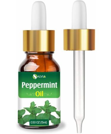 Buy Pure Peppermint Essential Oil (15ml) - Organic Undiluted for Hair Skin & Aromatherapy | Global Shipping Available - Buy Online on GoSupps.com