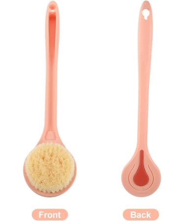 Healvian Handle Shower Bath Brush - Exfoliating Scrubber for Men and Women | Soft Body Brush with Lotion Applicator - Bathroom Supply - Buy Online on GoSupps.com