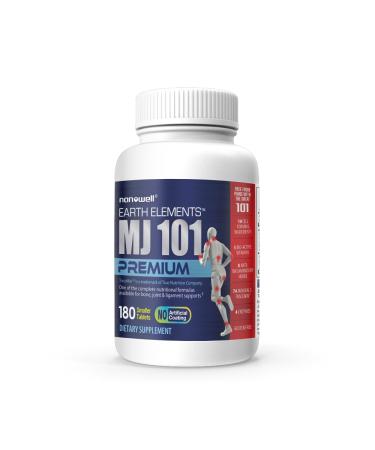 MJ101 Premium - Bone Joint Muscle & Ligament Health Supplement - Pain Relief & Inflammation Support - 180 Smaller Tablets 180 Count (Pack of 1)