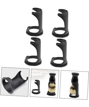 Fomiyes 4 Piece Brush Base Shaving Stand - Beard Rack Holder for Safety Razors & Makeup Brushes - Travel-Friendly Design - Buy Online on GoSupps.com
