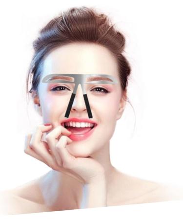 Beavorty 2pcs Eyes Makeup Molds Make up Kit Eyebrow Drawing Tool Template Auxiliary Tool Miss Stainless Steel - Buy Online on GoSupps.com