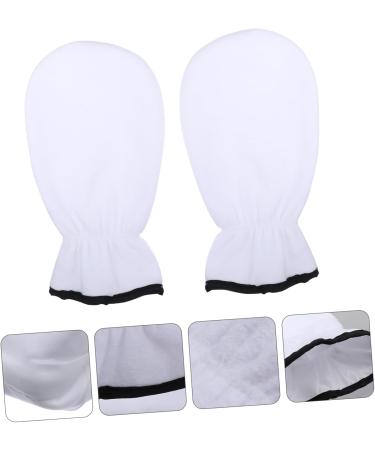Beatifufu 1 Pair Exfoliating Hand Mask Disposable Gloves Hands Moisturizing Gloves Womens Glove Silk Exfoliating Gloves Moisturizing Spa Hands Gel Gloves Flannel Care White Miss Dry Skin - Buy Online on GoSupps.com