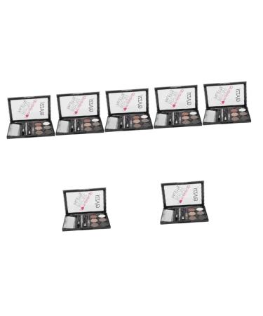 Beavorty 7 Sets Eyebrow Powder Set Eyebrow Brush Eyeow Mp Pe Lit Eyebrow Powder Supply Miss Eyebrow Stickers