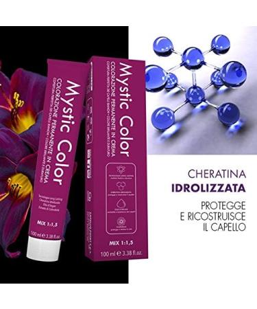 Mystic Color - Permanent Cream Colouring with Argan Oil and Calendula - Long Lasting Hair Dye - Mahogany Brown Color 4.5-100ml - Buy Online on GoSupps.com