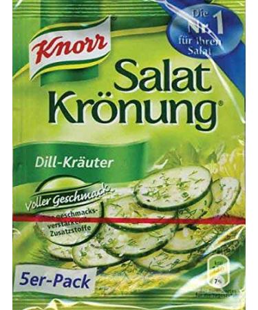 From Germany Knorr Salat Kronung Dill-Krauter Salad Herbs and Dill 5 Pack