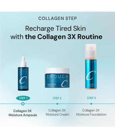 Enough Collagen 3X Moisture Ampoule Hydrating & Firming Serum with Triple Collagen Complex (50ml) 1.69 Fl Oz (Pack of 1) - Buy Online on GoSupps.com