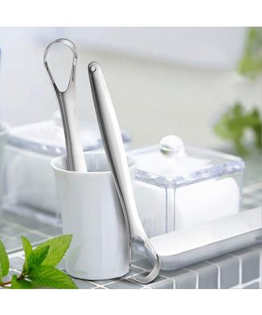 Stainless Steel Tongue Scraper - Effective Oral Care for Bad Breath | Tongue Cleaning Tool - Buy Online on GoSupps.com