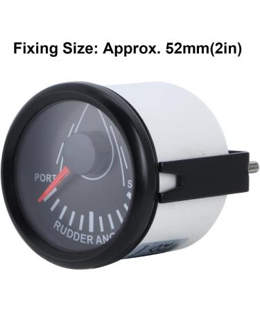 Universal Rowing Angle Display for Boats | Dioch 52mm Sensor 0-190 Ohm 9-32V with Background Lighting (Black Frame) - Buy Online on GoSupps.com