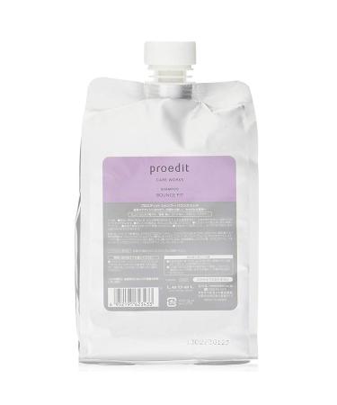 Lebel Proedit Care Works Shampoo Bounce Fit - 1000ml - Refill (Green Tea Set)