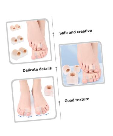 Healifty Bunion Toe Separators 2 Pairs | Silicone Sleeves Thumb Protector for Men | Bunion Guard Shield | Gel Toe Spacers | Yoga Foot Separators | 2.7x2.2cm - Buy Online on GoSupps.com