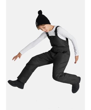BALEAF Kids Snow Bibs Insulated Waterproof Overalls | Boys/Girls Youth Winter Ski Pants - Black Medium - Buy Online on GoSupps.com
