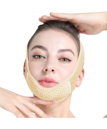 Double Chin Reducer V Line Lifting Mask Chin Strap for Double Chin for Women Double Chin Strap Face Slimming Double Chin Soft Chin Strap for Women (Skin Color) - Buy Online on GoSupps.com
