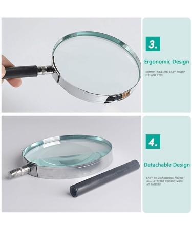 ES for Hobbies Reading Magnifier Handheld Children and Elderly Reading Learning Repairing Large Field of View Optical Large Lens 10 Times Enlarged 110 Mm Lar Better Life - Buy Online on GoSupps.com