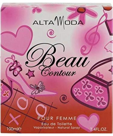 Beau Contour for Women EDT- 100 ML (3.4 oz) | Fragrance Features Top Notes of Tropical Fruits and Base Notes of Musk Amber Vanilla| Long Lasting Scent| Clean Fragrance |by Alta Moda - Buy Online on GoSupps.com