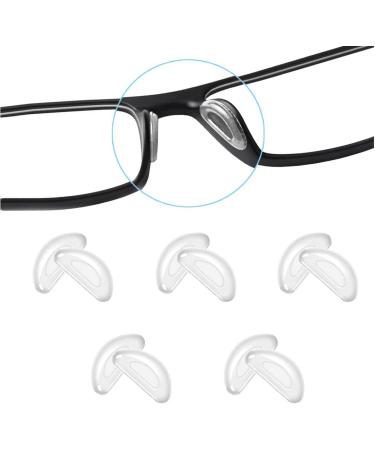 Glasses Nose Pads Silicone Nose Pads Anti Slip Self-Adhesive Nose Pads for Glasses Sunglasses 5 Pairs Transparent - Buy Online on GoSupps.com