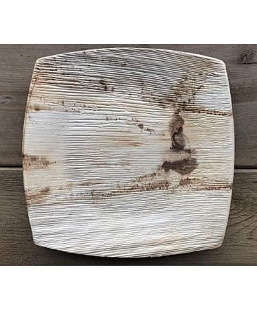 Eco Friendly Disposable Leaf Plate - 10.5" Quadrato Square Plate | Pack of 25 25 10.5" Quadrato Square Plate - Buy Online on GoSupps.com