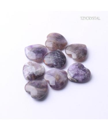 Natural Crystal Rough Natural Amethyst Peach Heart Crystal Gemstone Pendant Jewelry with Box Storage - Stones - Buy Online on GoSupps.com